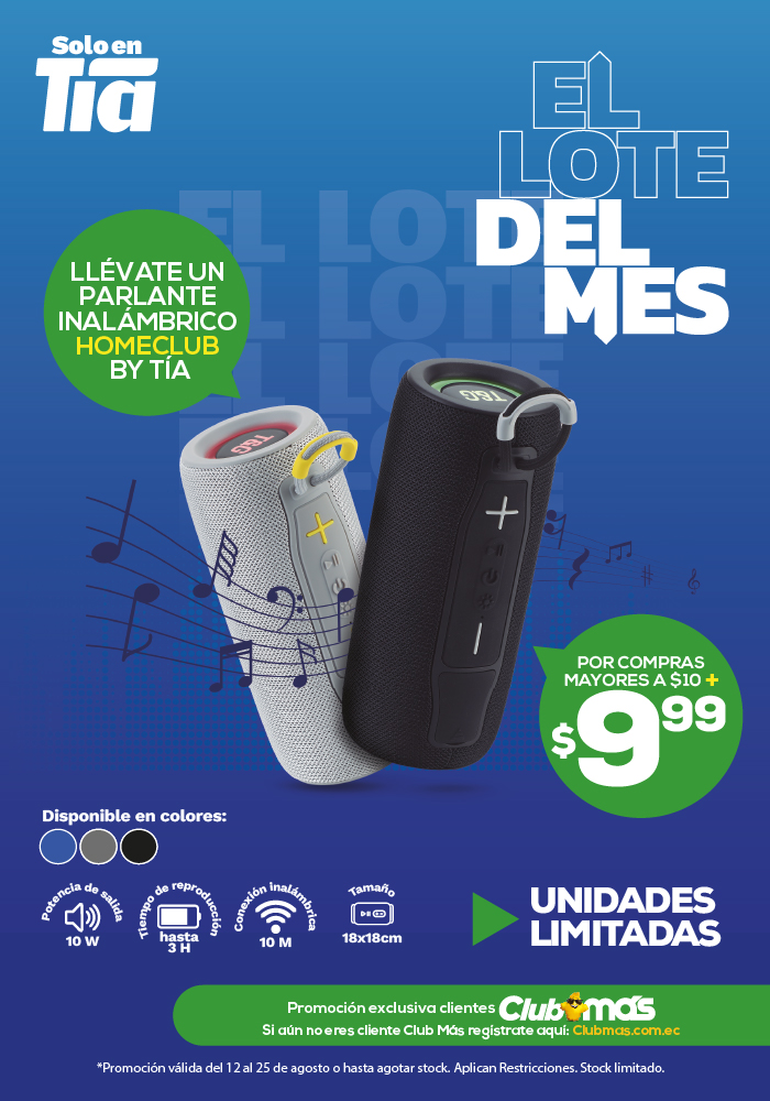 LOTE DEL MES - PARLANTE INALÁMBRICO